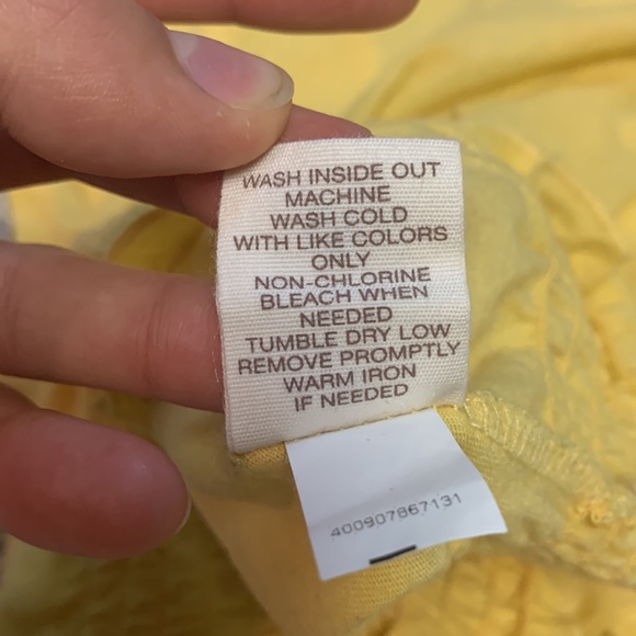 Y2K Mudd Yellow Embroidered Top - Picture 10 of 10